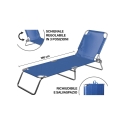 Transat de jardin pliant avec dossier inclinable Viareggio Caractéristiques