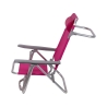 Chaise longue de plage avec coussin et accoudoirs en aluminium Brasile Remises