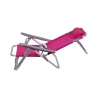 Chaise longue de plage avec coussin et accoudoirs en aluminium Brasile Réductions