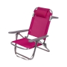 Chaise longue de plage avec coussin et accoudoirs en aluminium Brasile Choix