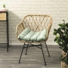 Cuscino sedia outdoor imbottito idrorepellente 50x45cm Omari Verkauf