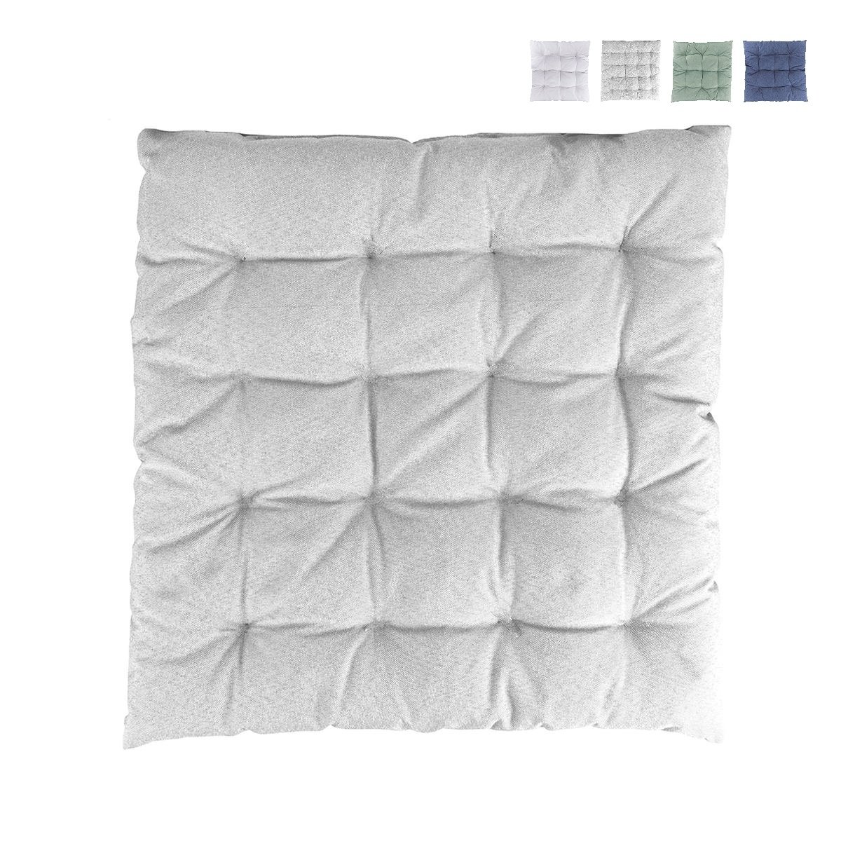 Cuscino sedia outdoor imbottito idrorepellente 50x45cm Omari Rabatte Cuscino sedia outdoor imbottito idrorepellente 50x45cm Omari Rabatte