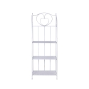 Scaffale 4 ripiani richiudibile in ferro 60,5x28xh.167cm bianco Ravun Offre