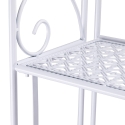 Scaffale 4 ripiani richiudibile in ferro 60,5x28xh.167cm bianco Ravun Remises