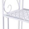 Scaffale 4 ripiani richiudibile in ferro 60,5x28xh.167cm bianco Ravun Remises