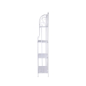 Scaffale 4 ripiani richiudibile in ferro 60,5x28xh.167cm bianco Ravun Réductions