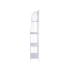 Scaffale 4 ripiani richiudibile in ferro 60,5x28xh.167cm bianco Ravun Réductions