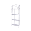 Scaffale 4 ripiani richiudibile in ferro 60,5x28xh.167cm bianco Ravun Promotion