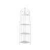 Angoliera 4 ripiani richiudibile in ferro 49x33xh.167cm bianco Alba Offre