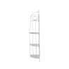 Angoliera 4 ripiani richiudibile in ferro 49x33xh.167cm bianco Alba Remises