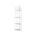 Angoliera 4 ripiani richiudibile in ferro 49x33xh.167cm bianco Alba Promotion