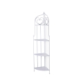 Angoliera 4 ripiani richiudibile in ferro 49x33xh.167cm bianco Alba Promotion