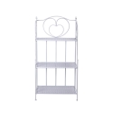 Scaffale 3 ripiani richiudibile in ferro 60,5x28xh.127cm bianco Karnel Offre