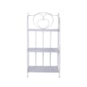 Scaffale 3 ripiani richiudibile in ferro 60,5x28xh.127cm bianco Karnel Offre