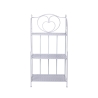 Scaffale 3 ripiani richiudibile in ferro 60,5x28xh.127cm bianco Karnel Offerta