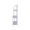 Scaffale 3 ripiani richiudibile in ferro 60,5x28xh.127cm bianco Karnel Remises