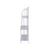 Scaffale 3 ripiani richiudibile in ferro 60,5x28xh.127cm bianco Karnel Saldi
