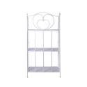 Scaffale 3 ripiani richiudibile in ferro 60,5x28xh.127cm bianco Karnel Réductions