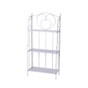 Scaffale 3 ripiani richiudibile in ferro 60,5x28xh.127cm bianco Karnel Promotion