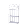 Scaffale 3 ripiani richiudibile in ferro 60,5x28xh.127cm bianco Karnel Promozione