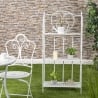 Scaffale 3 ripiani richiudibile in ferro 60,5x28xh.127cm bianco Karnel Vente