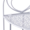 Angoliera 3 ripiani richiudibile in ferro 49x33xh.127cm bianco Veska Catalogue