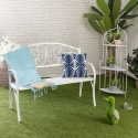 Angoliera 3 ripiani richiudibile in ferro 49x33xh.127cm bianco Veska Vente