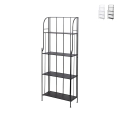 Scaffale da esterno 4 ripiani in ferro battuto richiudibile Durak Promotion
