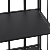 Scaffale da esterno slim 4 ripiani in ferro battuto richiudibile Nuvia Modèle
