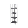 Scaffale da esterno slim 4 ripiani in ferro battuto richiudibile Nuvia Choix