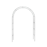 Arco da giardino in ferro 140x240 cm Eden Promozione