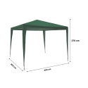 Gazebo 3x3 idrorepellente montaggio rapido con kit bianco Tropico Preis
