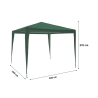 Gazebo 3x3 idrorepellente montaggio rapido con kit bianco Tropico Preis