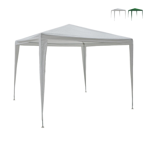 Gazebo 3x3 idrorepellente montaggio rapido con kit bianco Tropico Aktion