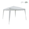 Gazebo estensibile verde 3x3 in alluminio richiudibile Rapido Promozione