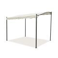 Gazebo a veranda idrorepellente 3x2,5m in ferro ecrù Sarnok Promozione
