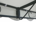 Gazebo a veranda idrorepellente 3x2,5m in ferro ecrù Sarnok Sconti