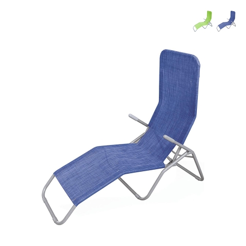 Chaise longue de jardin inclinable pliable basculante Neleko Promotion