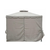 Gazebo idrorepellente 3x3m 4 tende laterali ferro tortora Tangeri Offerta