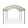 Gazebo tunnel idrorepellente 3x4m ferro 6 pali ecrù Lomek Offerta