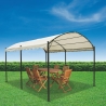 Gazebo tunnel idrorepellente 3x4m ferro 6 pali ecrù Lomek Vendita