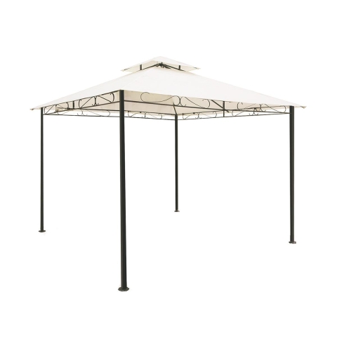 Gartenpavillon 3x3m mit wasserabweisendem Polyesterbezug Sahara Aktion