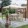 Gartenpavillon 3x3m mit wasserabweisendem Polyesterbezug Sahara Verkauf