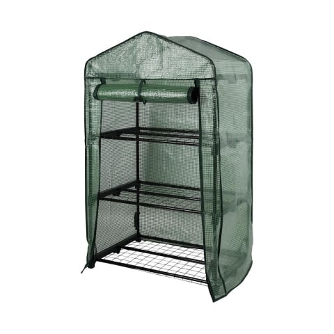 Serre de balcon à 3 étagères avec bâche de protection Tivar Promotion