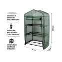 Serre de balcon à 3 étagères avec bâche de protection Tivar Modèle