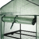 Serre de balcon pour plantes à 2 étagères avec housse de protection Lomea Réductions