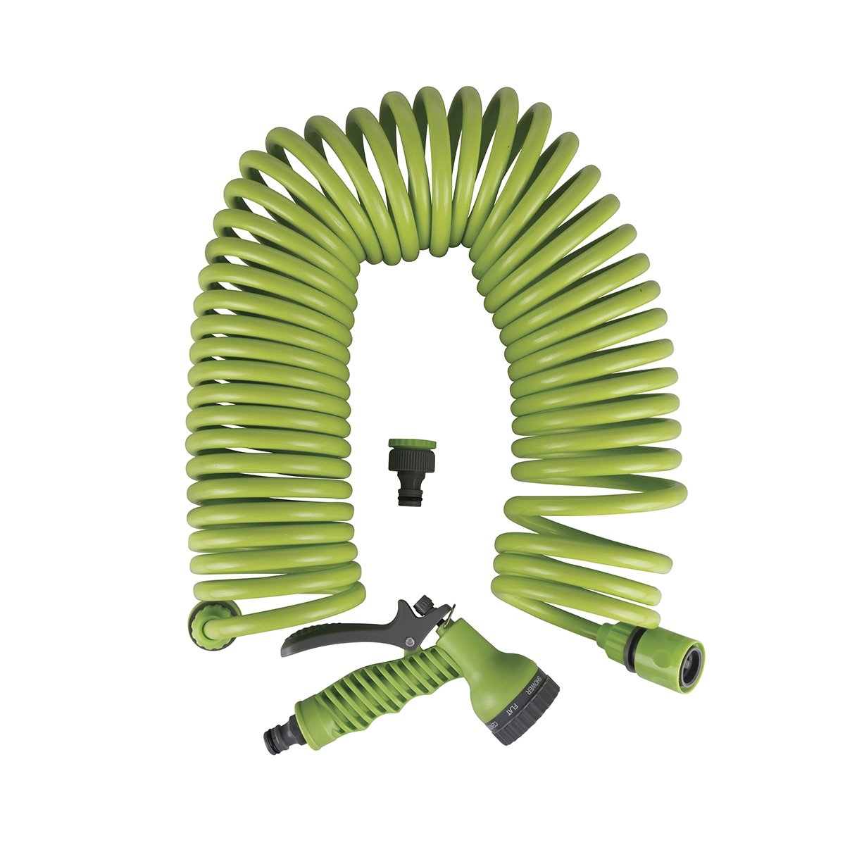 Tuyau d'arrosage flexible en spirale 12m avec pistolet Power Promotion Tuyau d'arrosage flexible en spirale 12m avec pistolet Power Promotion