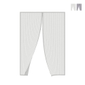 Moustiquaire magnétique pour porte 130x220 cm avec ruban adhésif double face et 8 aimants Zanzibar Promotion