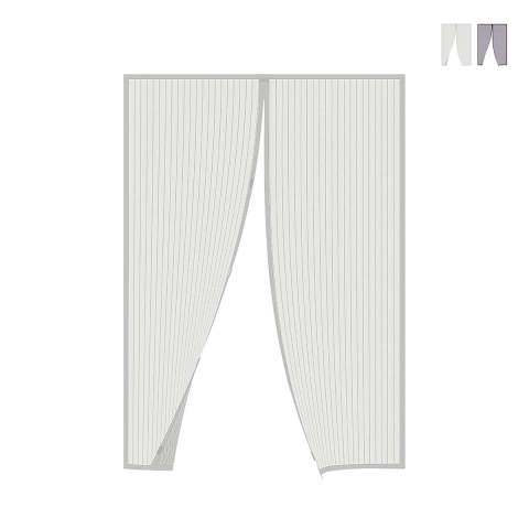 Moustiquaire magnétique pour porte 130x220 cm avec ruban adhésif double face et 8 aimants Zanzibar Promotion