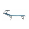 Chaise longue de jardin en aluminium avec pare-soleil Riccione 